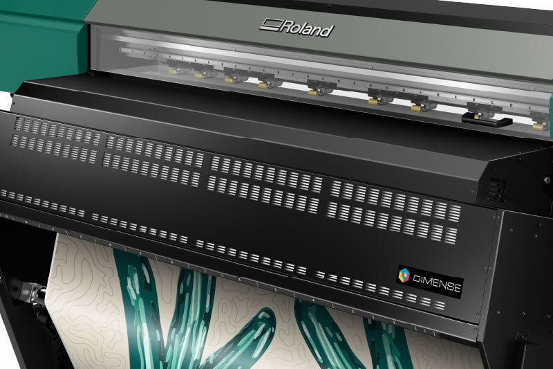 DA-640 printing embossed graphics Trình diễn công nghệ độ nét cao của bản in có kết cấu Dimense DA-640